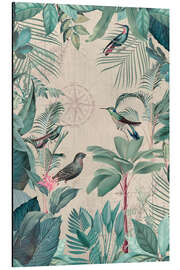 Aluminium print Travel of the tropical birds