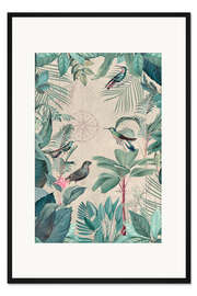 Gerahmter Kunstdruck Reise der tropischen Vögel