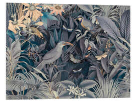 Tableau en PVC Midnight with the jungle birds