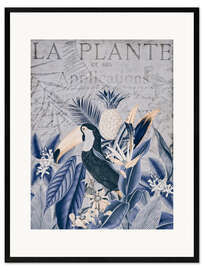 Gerahmter Kunstdruck Tukan im Tropenparadies