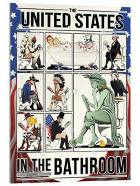 Gallery print United States in the Bathroom