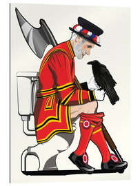 Gallery print Beefeater on the Toilet