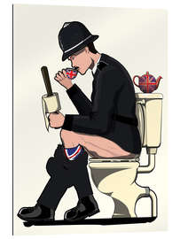 Galleritryk British Policeman on the Toilet