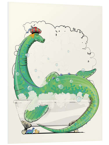 Stampa su PVC Loch Ness Monster in the Bath