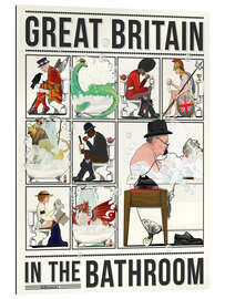 Gallery print Great Britain in the Bathroom