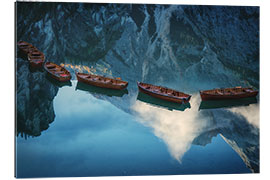 Galleritryck Boats of Braies