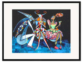 Gerahmter Kunstdruck Winter Elfen