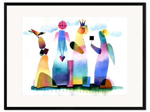 Impression artistique encadrée Gift of the Black Square