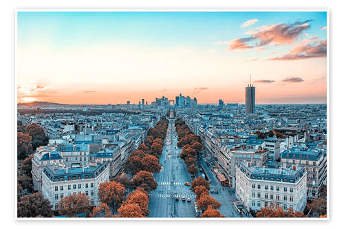 Poster Atemberaubende Stadt Paris