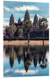 Acrylglas print Angkor Reflection