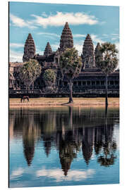 Alubild Angkor Spiegelung