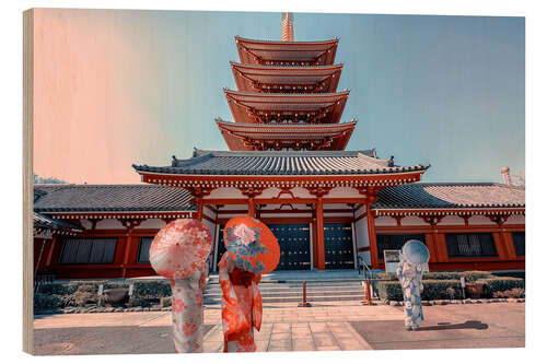 Quadro de madeira Senso-Ji Temple