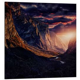 Magnettafel Himalaya Schlucht in Nepal