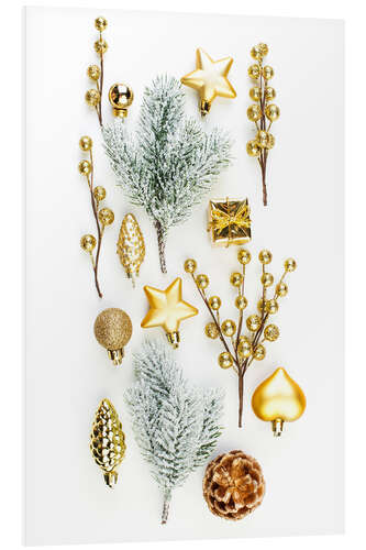 PVC-taulu Golden Christmas