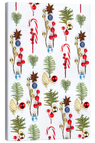 Stampa su tela Sweet Christmas Ornaments