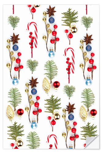 Sticker mural Sweet Christmas Ornaments