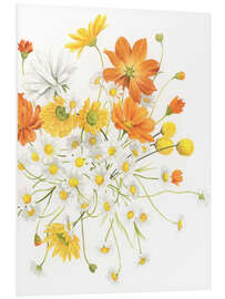 Foam board print Sunny Wild Bouquet I