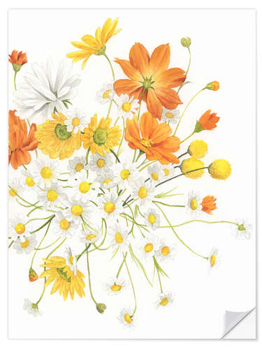 Vinilo para la pared Sunny Wild Bouquet I