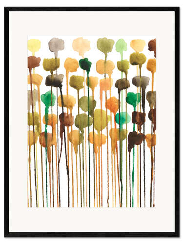 Framed art print Autumn Drips II