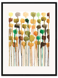 Framed art print Autumn Drips II