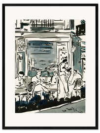 Framed art print Au coin de la rue III