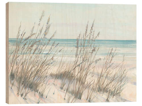 Wood print Beach Grass I