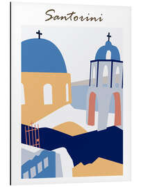 Magnettafel Santorini, Griechenland I