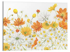 Aluminium print Sunny Wild Bouquet III