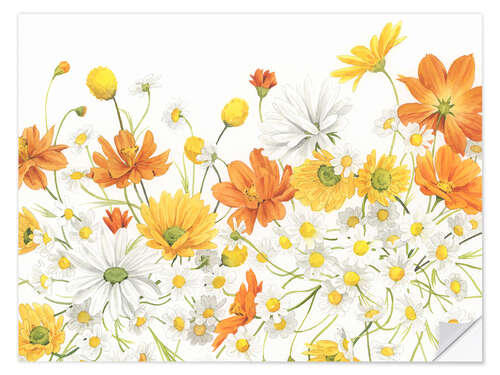 Selvklebende plakat Sunny Wild Bouquet III