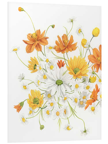 Tableau en PVC Sunny Wild Bouquet II