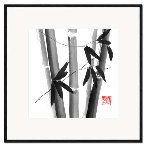 Ingelijste kunstdruk Bamboo I
