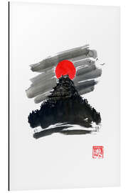 Magnettafel Roter Mond über dem Tempel