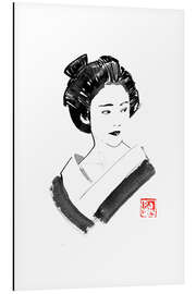 Magnettafel Geisha im Profil