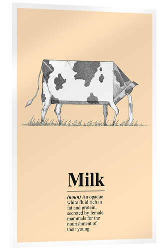 Cuadro de metacrilato Milk Definition