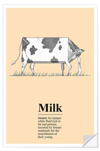 Autocolante decorativo Milk Definition