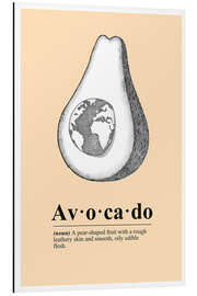 Aluminium print Avocado Definition