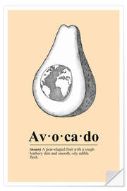 Vinilo para la pared Avocado Definition