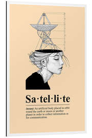 Magnettafel Satellit Definition (englisch)