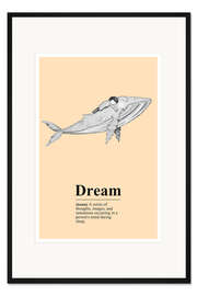 Gerahmter Kunstdruck Traum Definition (englisch)