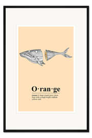Gerahmter Kunstdruck Orange Definition (englisch)