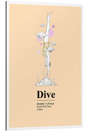 Magnettafel Tauchen Definition (englisch)