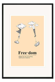 Gerahmter Kunstdruck Freiheit Definition (englisch)