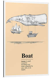 Magnettafel Boot Definition (englisch)