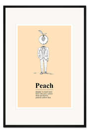 Gerahmter Kunstdruck Pfirsich Definition (englisch)
