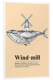 Hartschaumbild Windmühle Definition (englisch)