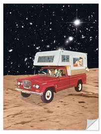 Selvklebende plakat Family Road Trip