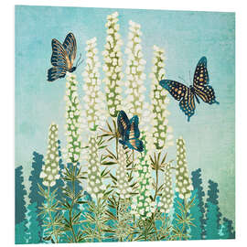 Foam board print Butterfly Garden