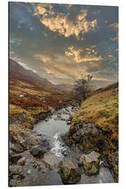 Aluminium print Lake District Sunset