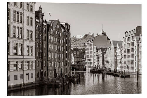 Alumiinitaulu Nikolaifleet and Elbphilharmonie in Hamburg