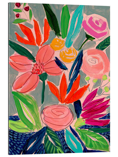 Gallery print Naive Neon Bouquet I